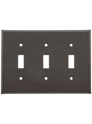 Country Tin Triple Toggle Switch Plate in Country Tin.